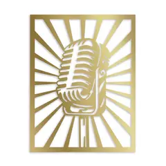 DE CASA - Calado Music Old Style - MDF - Dorado.