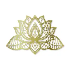 DE CASA - Calado Flor de Loto Cabecero - MDF - Dorado.