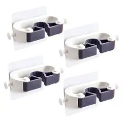 ESSENZA - Set X 4 Portaescoba Plastico ABS Blanco