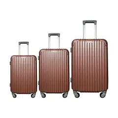 LLG LIULANGGOU - Set X3 Maletas De Viaje En Plástico (20 / 24 / 28 Pulgadas)