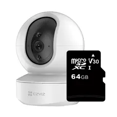 EZVIZ - CÁMARA DE SEGURIDAD WIFI 2MP INTELIGENTE ROBÓTICA MICRO SD 64GB