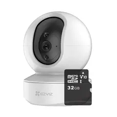 EZVIZ - CÁMARA DE SEGURIDAD WIFI 2MP INTELIGENTE ROBÓTICA MICRO SD 32GB