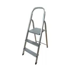 GENERICO - Escalera Plegable Aluminio 3 Pasos Ferton