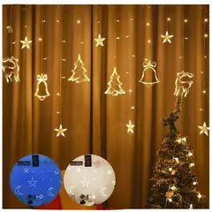 MULTIPLACE COLOMBIA - Luces de navidad decorativas con figuras de Renos Luz Blanca