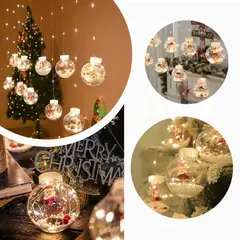 MULTIPLACE COLOMBIA - Luces de navidad decorativas con figuras de papa Noel