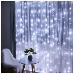 MULTIPLACE COLOMBIA - Cortina de Luces de navidad decorativas para interiores 300X200 CM-