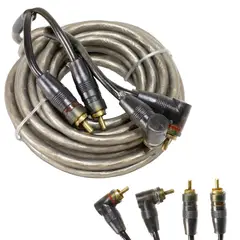 GENERICO - Cable de Audio y Video AVC AV2464 2x2 RCA Plug-Plug en L 45Mts.