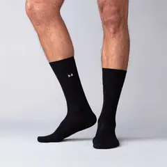 MARIO HERNANDEZ - Medias acanaladas negro mh socks