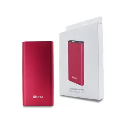 GENERICO - Bateria Portátil 10000mAh 21A 1HORA Gar130 Rojo