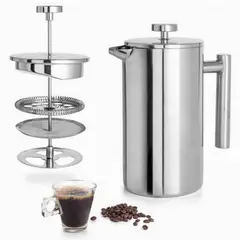 MULTIPLACE COLOMBIA - Prensa Francesa en acero inoxidable de 1000 ml