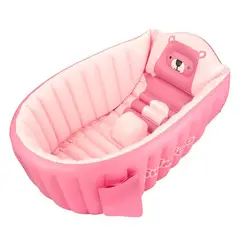 MULTIPLACE COLOMBIA - Tina portatil Inflable Para Bebes Piscina Bañera Rosada