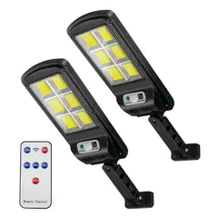 MAXWELL - Foco Solar Led Exterior Sensor Movimiento Set De 2 - Blanco-