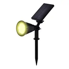 MAXWELL - Lampara Reflector Solar Led Exterior Jardin Estaca - Amarillo-