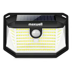 MAXWELL - Lampara Solar Led Exterior Pared Sensor Movimiento - Amarillo-