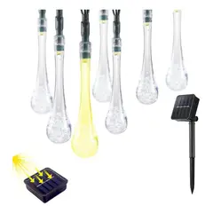 MAXWELL - Guirnalda Solar Hada Gotas 7m 30 Luces Led Navidad-