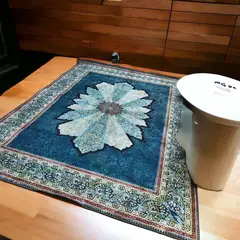 AMERICO SHOP - Tapete Decorativo Moderno 150x200 cm Diseño Elegante Azul