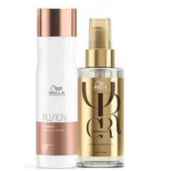 WELLA - Kit Fusion Shampoo + Oleo Oil Reflections