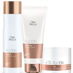WELLA - Kit Fusion Shampoo + Acondicionador + Mascarilla