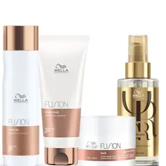 WELLA - Kit Fusion Shampoo Acondicionador Mascarilla Oleo
