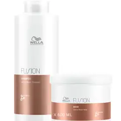 WELLA - Kit Fusion Shampoo Litro + Mascarilla 500 ml
