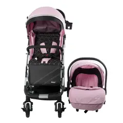 EBABY - Coche Maleta con Portabebé URBAN WAY EB136 Rosa