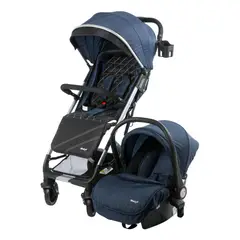 EBABY - Coche Maleta con Portabebé URBAN WAY EB136 Azul