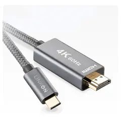 LINKON - Cable Adaptador Usb C A Hdmi V2.1 4k 60hz Trenzado Oro 2mt