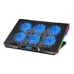 BITLORD - Base Refrigerante Portatil Gamer 6 Ventiladores Lcd Rgb 17-.-