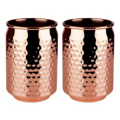 CASATUA - Mug Vasos Cobre Set 2 Cantina Moscow Mule Coctel Inoxidable-