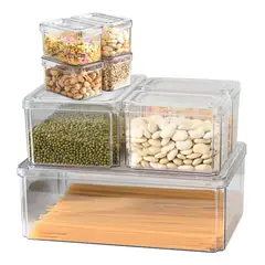 CASATUA - Organizador Nevera Cocina Set 8 Contenedores Con Tapa