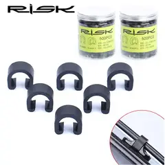GENERICO - Abrazadera Para Funda Bicicleta Tipo C A Presión X6