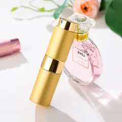 GENERICO - Perfumero recargable para loción atomizador elegante color dorado