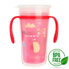 BABY ON - Vaso Mágico Anti-derrame 360 Con Asas Libre Bpa
