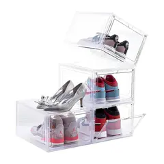 CASATUA - Caja Organizadora De Zapatos Set X2 Apilable Premium-