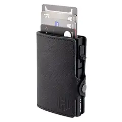 LINKON - Billetera Hombre De Cuero Tarjetero Bloqueo Rfid