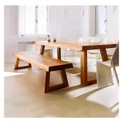 22 GRADOS DECORACION - Juego comedor Abrum 200x100cm Roble macizo