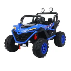 KIDSHOP - Carro Moto Recargable Electricos Montable Niño 2 Puesto HS-688 Azul_.