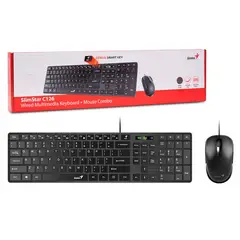 GENIUS - COMBO USB TECLADO MOUSE SLIMSTAR - C126