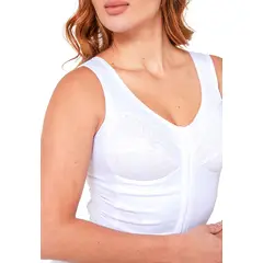 SANTANA - Brasier Mujer Control Abdomen y Espalda Blanco