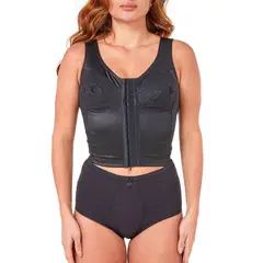 SANTANA - Brasier Mujer Control Abdomen y Espalda Negro