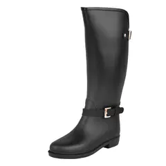 BOTTPLIE - Botas Lluvia Impermeable Mujer Eternity Twin Buckle - Negro
