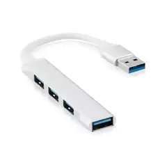 SHENGKE - Hub Multipuertos Usb 3.0 Carcaza Aluminio 4 Puertos Fino