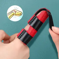 COLOR - Inmovilizador Férula Fijación Para Dedo Ajustable Soporte negro