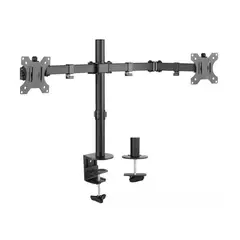 ERGONOMUS - Brazo Monitor Doble Hasta 32 Color Negro-