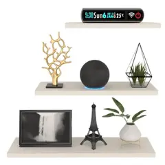 GENERICO - Kit Repisas Flotantes Modernas X3 Medidas Kallio- Decoracion Hogar