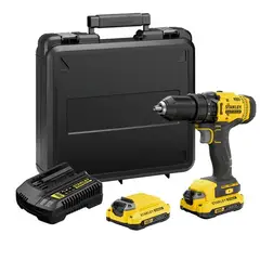 STANLEY - Taladro Atornillador Inalámbrico de 12 20v Scd700c2k
