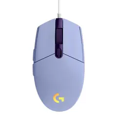 LOGITECH - Mouse Gamer Alámbrico Lightsync G203 Lila