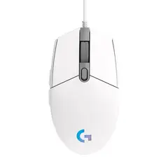 LOGITECH - Mouse Gamer Alámbrico Lightsync G203 Blanco