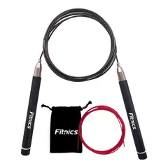 FITNICS - Cuerda Saltar De Velocidad Aluminio Y Acero Crossfit