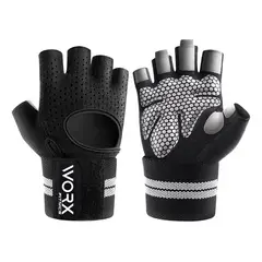 WORX - Guantes Con Muñequera Entrenamiento Gimnasio Gym - Negro - L-
